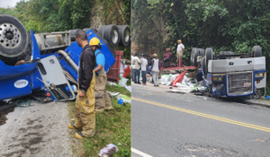 Un muerto y un herido deja accidente de tránsito en la Autovía del Nordeste