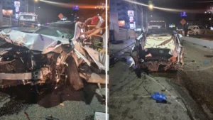 Mujer y sus dos hijos resultan heridos en accidente en Santiago